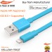 Yellowknife® Lightning to USB Cable [Apple MFi Certified], Flat / Blue 3.3FT